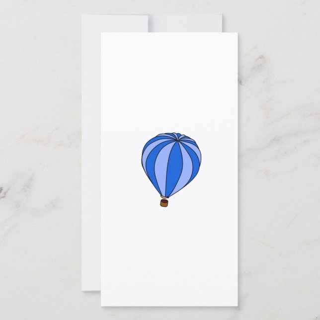 Cartoon Blue Hot Air Ballon (Frente)