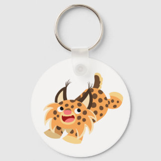 Cartoon Bobcat Chaveiro