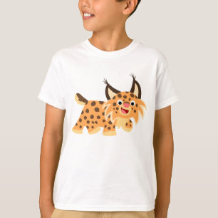Cartoon bonitinho - Bobcat - Camiseta infantil