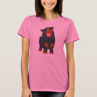 Cartoon Bonito, Amiga Rótweiler Mulher Camiseta