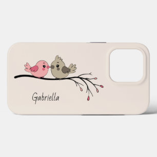 Cartoon Bonito Aves no Dia do Namorados