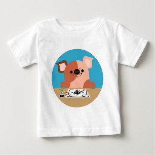 Cartoon Bonito Desenhando Camiseta De Bebê