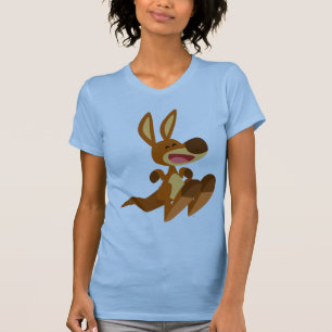 Cartoon Bonito Kangaroo Joey Mulheres T-Shirt