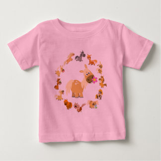 Cartoon Bonito Ponies Mandala Baby T-Shirt