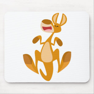 Cartoon Bonito Pulando Kangaroo Mousepad