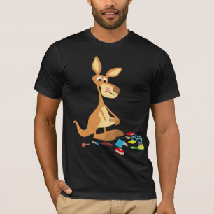 Cartoon Bonito Rummaging Kangaroo T-Shirt
