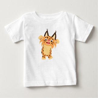 Cartoon Bonito Spunky Bobcat Baby T-Shirt