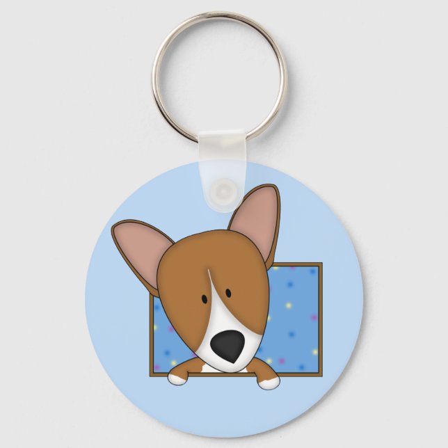 Cartoon Corgi Chaveiro (Frente)