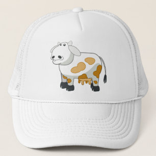 Cartoon Dairy Cow Boné