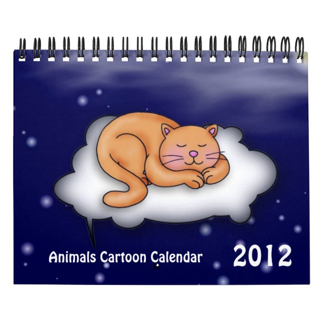 Cartoon de Animais 2012 Calendário (Capa)