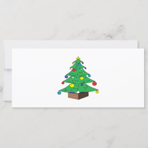 Cartoon de árvore de Natal decorado