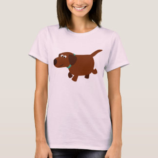 Cartoon de chocolate Labrador Camiseta