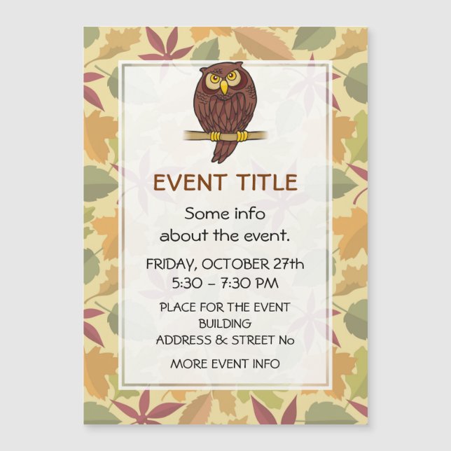 Cartoon de Coruja (Frente)