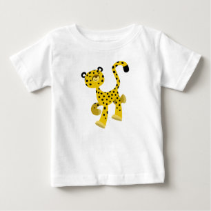 Cartoon de Feliz bonita Cheetah Baby T-Shirt
