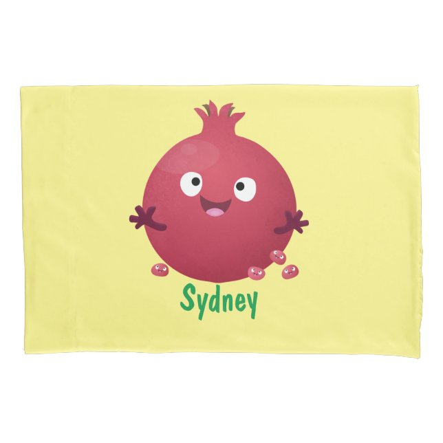 Cartoon de fruta de romã giro (Frente)