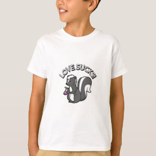 Cartoon de Gambá Amor é uma Droga Camiseta Anti