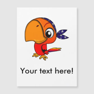 Cartoon de papagaio laranja