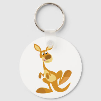 Cartoon de Thuming Bonito Kangaroo Chaveiro