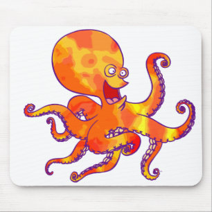 Cartoon divertido Octopus Mousepad