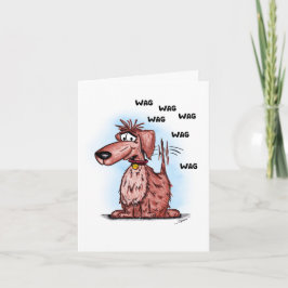 Cartoon Dog Obrigado Cartões de agradecimentos