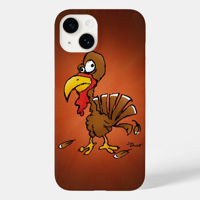 Cartoon Engraçado Derp Turkey (Verso)