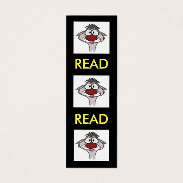 Cartoon Ferret Bookmark (Frente)