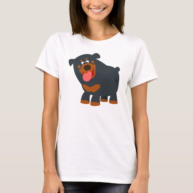 Cartoon Gelado Mulher-Gelada T-Shirt (Frente)