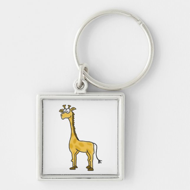 Cartoon Giraffe Chaveiro (Frente)