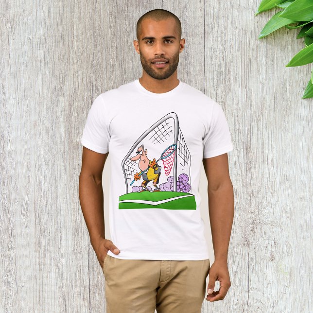 Cartoon Goalkeeper Mens T-Shirt (Criador carregado)