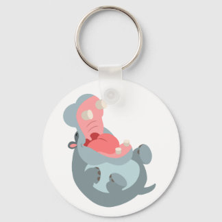 Cartoon Hippo Chaveiro