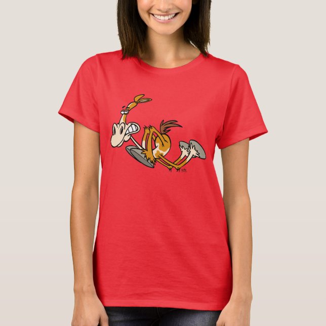 Cartoon Horse Power Camiseta para mulheres (Frente)
