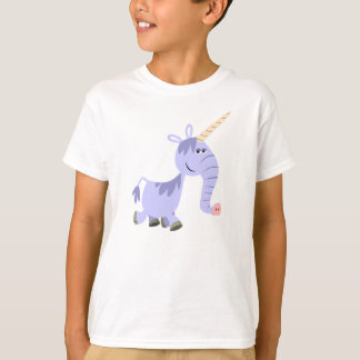 Cartoon Incomum Bonito Unicórnio Criança Camisa