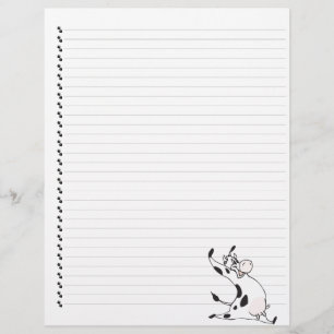 Cartoon Láteo Vinho Láteo Pet Letterhead