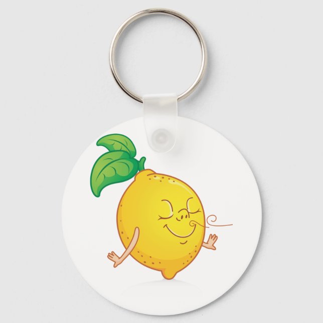 Cartoon Lemon Chaveiro (Frente)