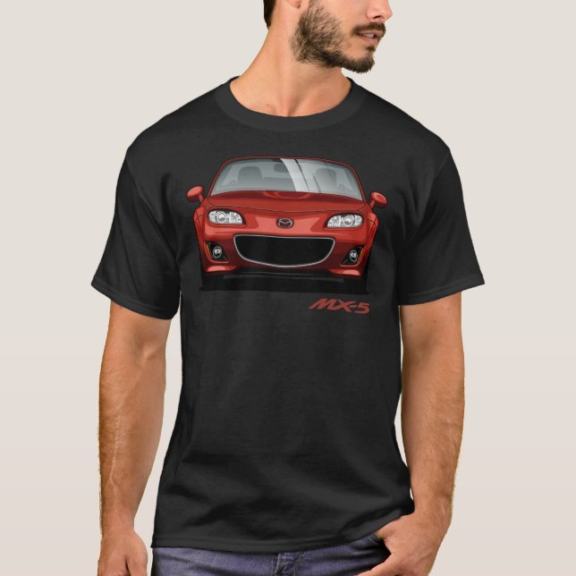 Cartoon MX-5 Miata NC Essencial T-Shirt (Frente)