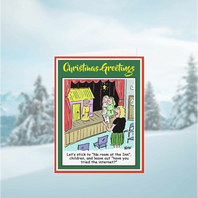 Cartoon Natividade Planta para um Cartão de Natal  (Criador carregado)