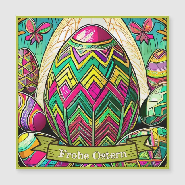 Cartoon Osteriterbiger mit Ostereier 50085 (Frente)