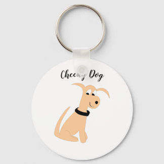 Cartoon Pach dog Cheeky Dog Chaveiro