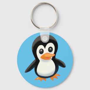 Cartoon Penguin Chaveiro