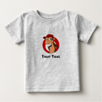 Cartoon personalizado para chimp Baby T-Shirt