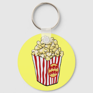 Cartoon Popcorn Chaveiro