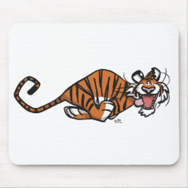 Cartoon Running Tiger Mousepad