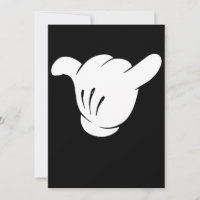 Cartoon Shaka Brah Sinal Hang Loose Hawaii Chill R