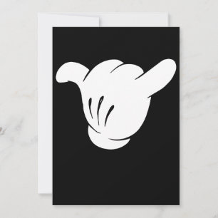 Cartoon Shaka Brah Sinal Hang Loose Hawaii Chill R