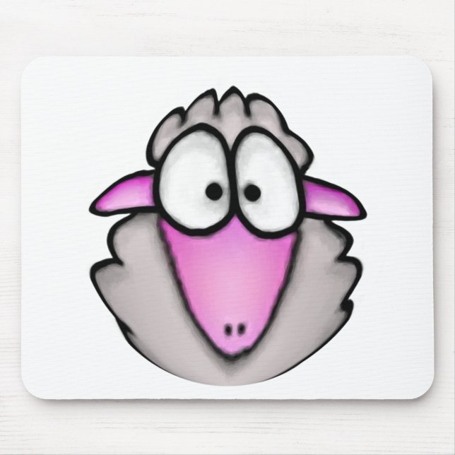 Cartoon Sheep Mousepad (Frente)