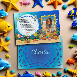 Cartoon Sob Cartões de agradecimentos De Crianças