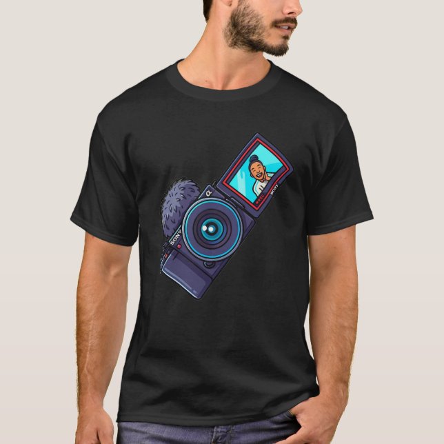 Cartoon Sony ZV-E10 T-Shirt (Frente)