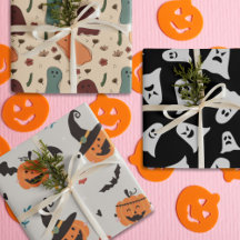 Cartoon Spooky ghost e retro-bombistas