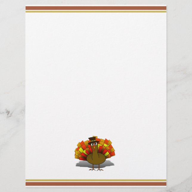 Cartoon Turgrim de Ação de Graças (Frente)