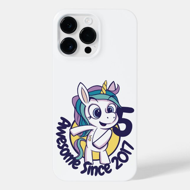 CARTOON UNICORN DE ANIVERSÁRIO PERSONALIZADO (Verso)